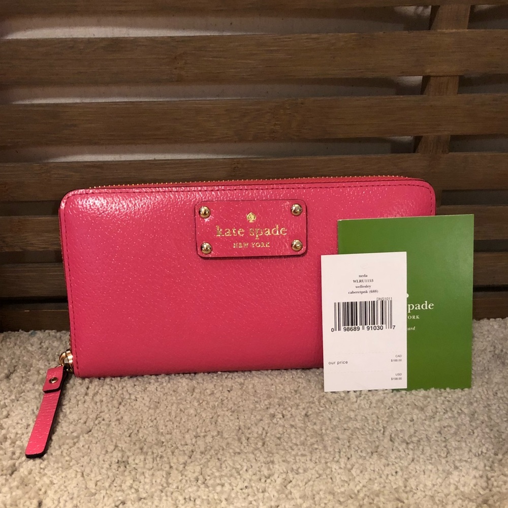 Kate Spade Neda wallet in Caberet Pink
